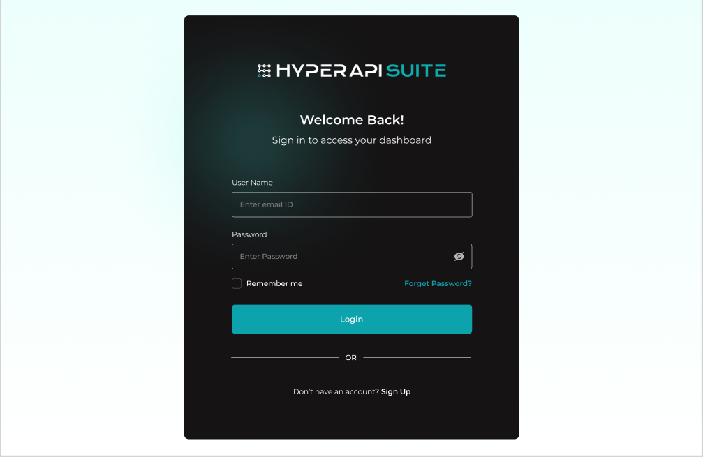 Access Your HyperAPI Suite Dashboard